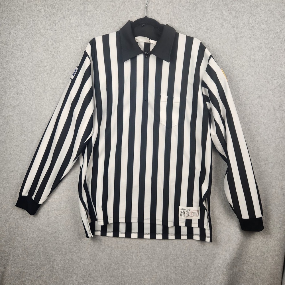 Honigs‎ Whistle Stop Referee Shirt Mens XL Long Sleeve Made In USA